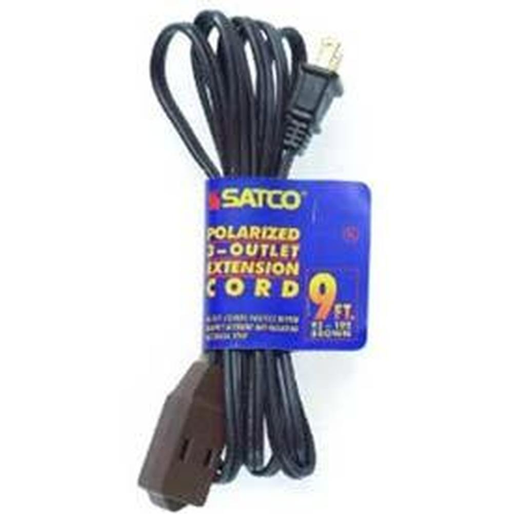 Satco 6 ft Brown Extension Cord 16/2