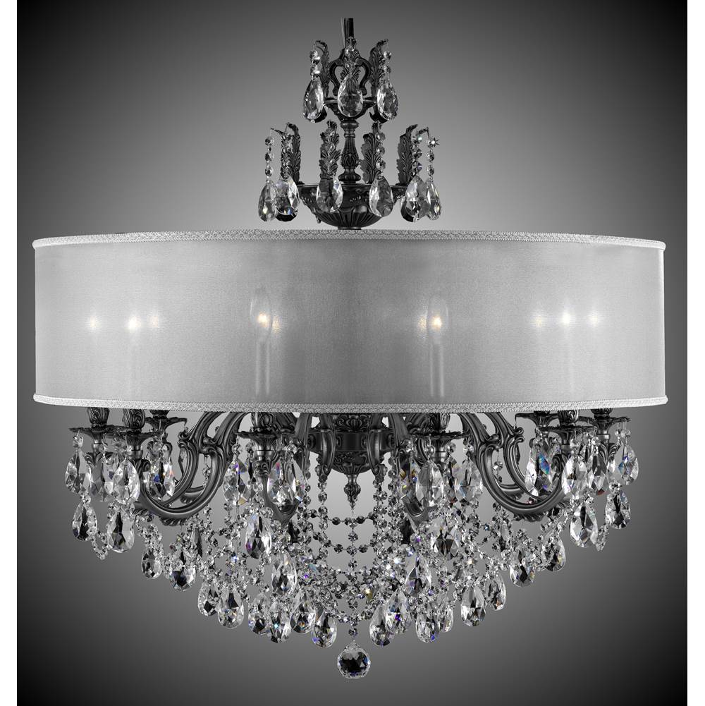 American Brass And Crystal 10 Light Llydia Chandelier
