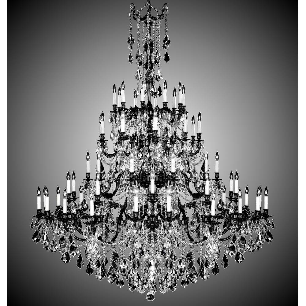 American Brass And Crystal 60 Light Elise Chandelier
