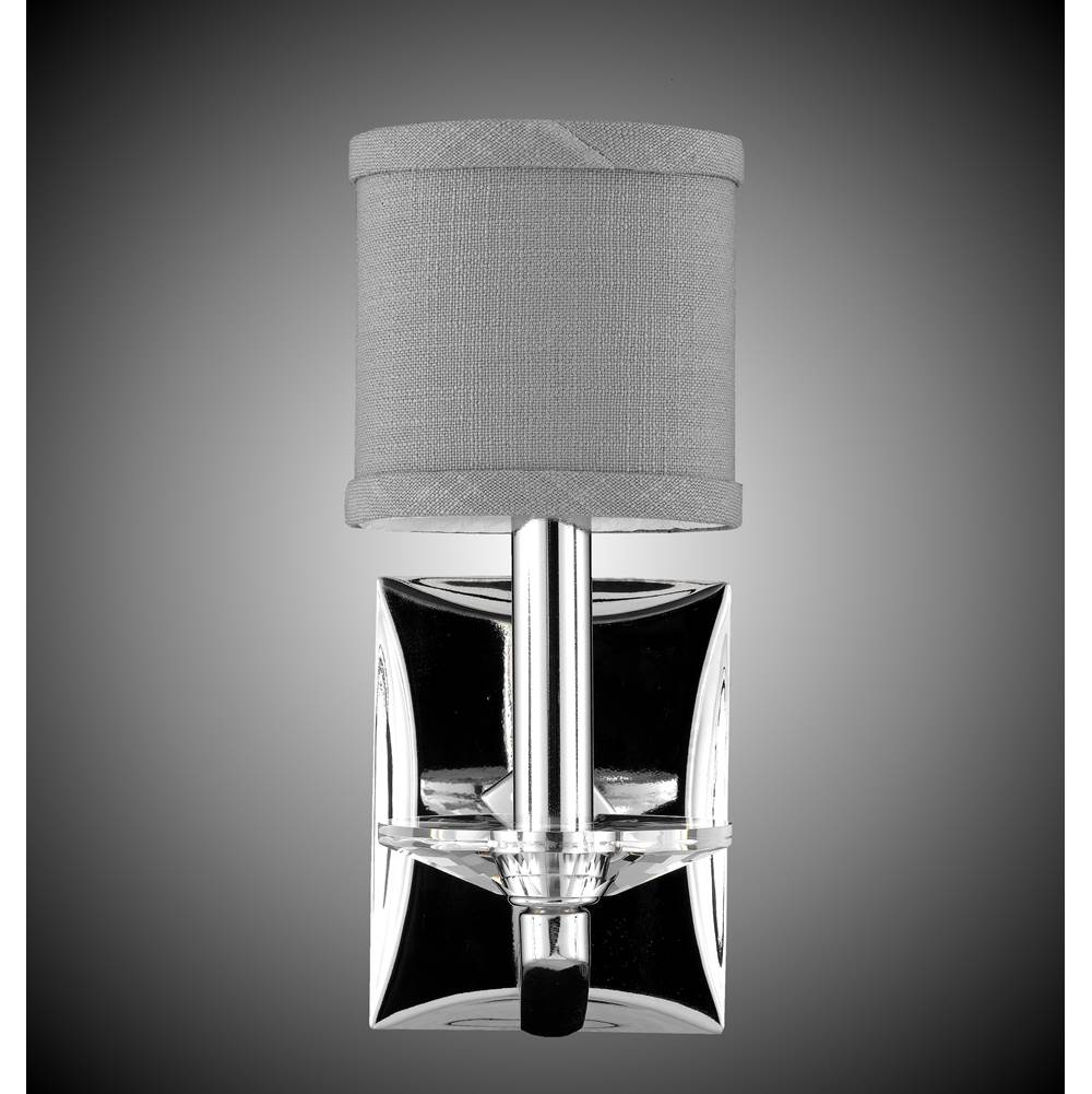 American Brass And Crystal 1 Light Kensington Wall Sconce with Shade