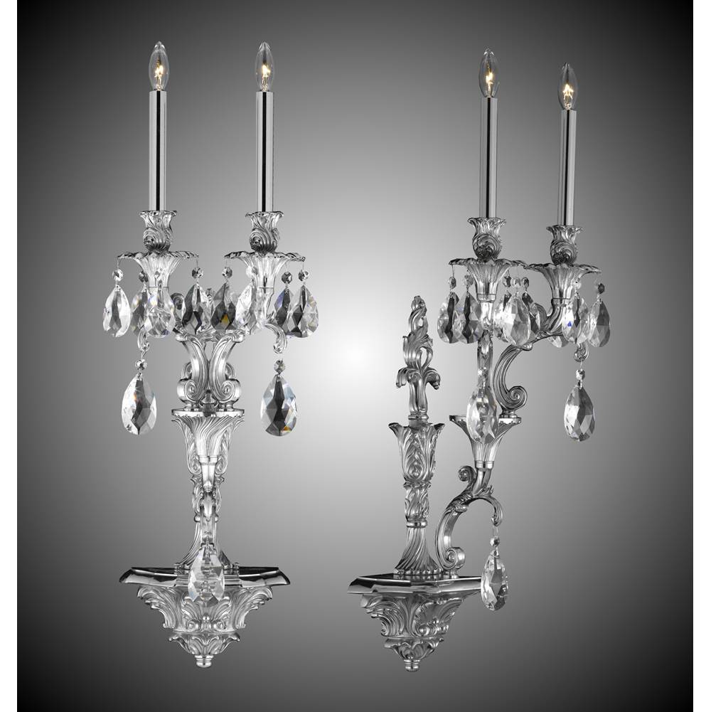 American Brass And Crystal 2 Light Extended Blairsden Wall Sconce