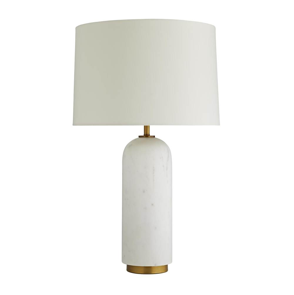 Arteriors Home White Marble/Antique Brass