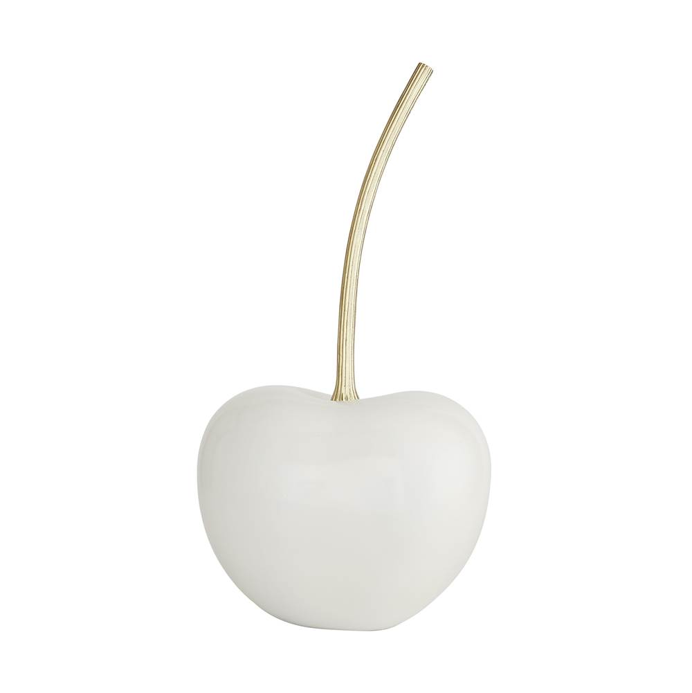 Arteriors Home White Lacquered Resin/Polished Brass