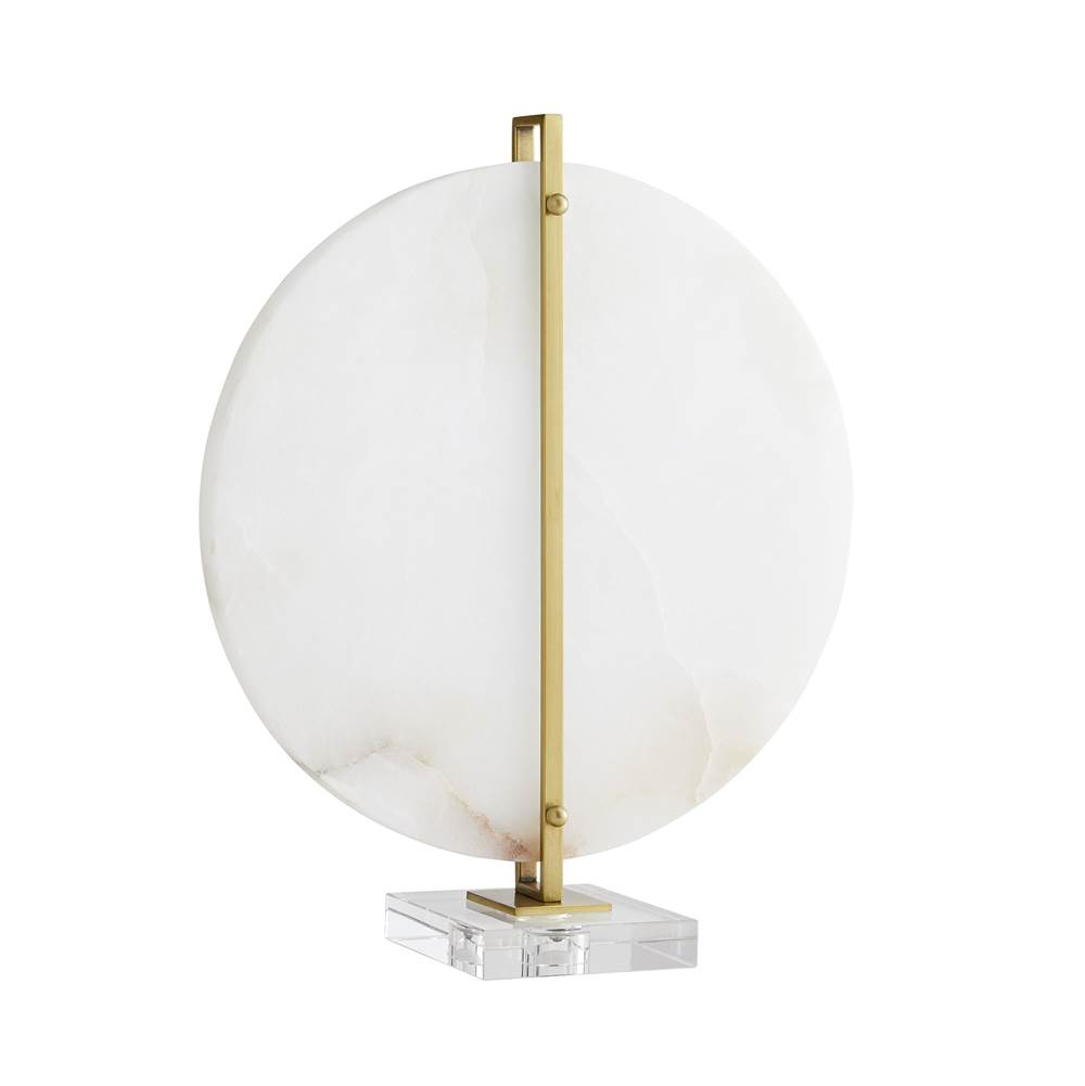 Arteriors Home Snow Marble/Antique Brass/Clear Crystal