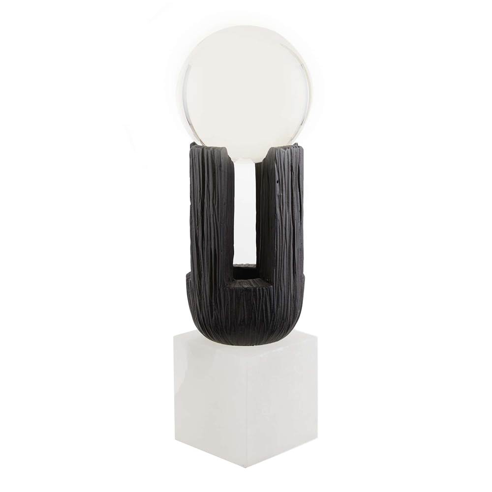 Arteriors Home Ebony Resin/Champagne Crystal/White Alabaster