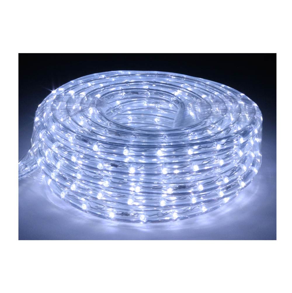 American Lighting 30 Foot Cool White 6400 Kelvin LED Flexible Rope Light Kit with Mounting Clips