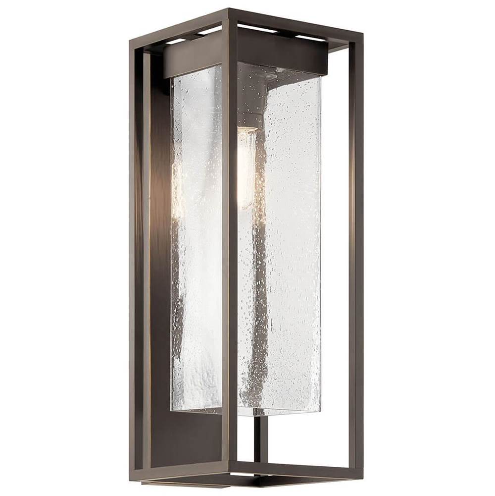 Kichler Lighting The Mercer 24'' 1 Light Outdoor Wall Light with Clear Seeded Glass in Olde Bronze