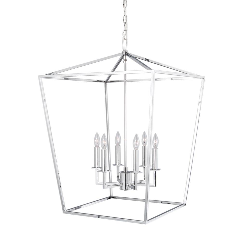 Norwell Cage Pendant Light - Polished Nickel