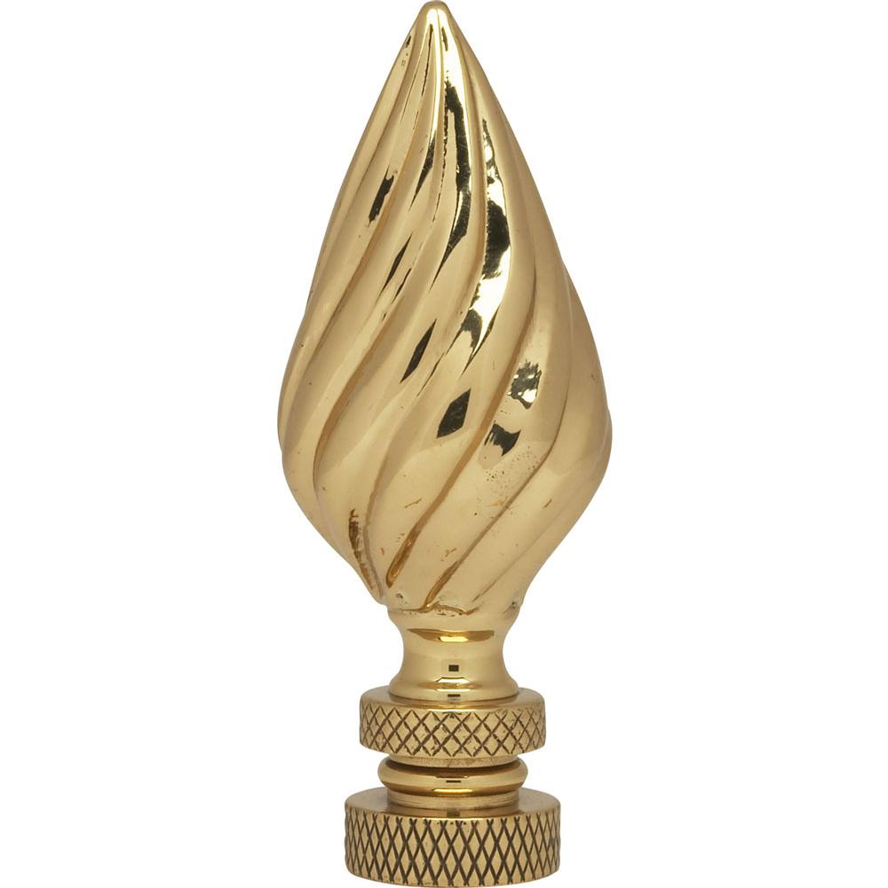 Satco Pf9035 Flame Ribbed Brass Fin