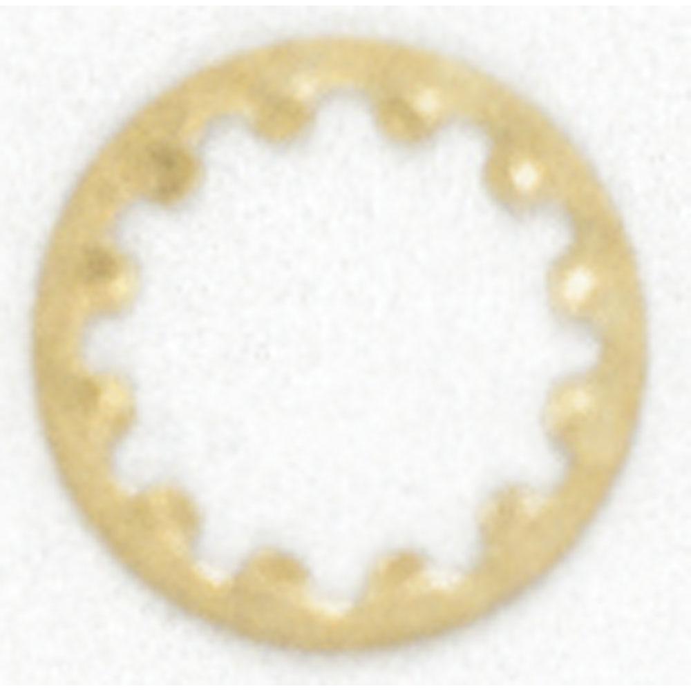 Satco 1/8 Tooth Washer Brass Plated