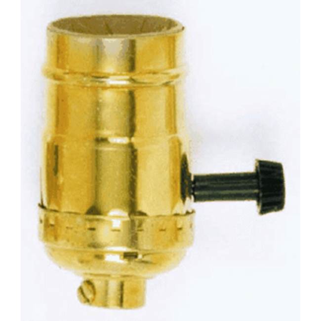 Satco Stamped Brass On-off Socket