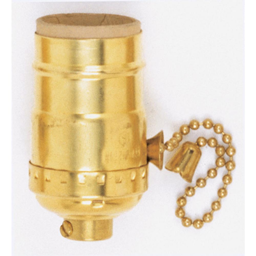 Satco Brass Pull Chain Socket