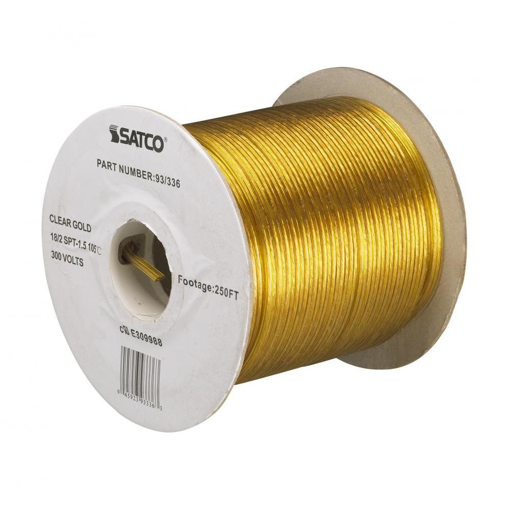 Satco 18/2 Spt-1.5 105 Clear Gold