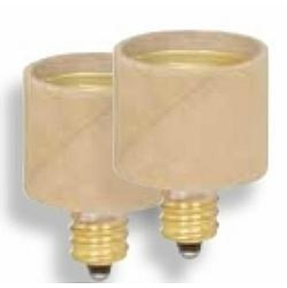 Satco Candel To Medium Adapter 2/Carded