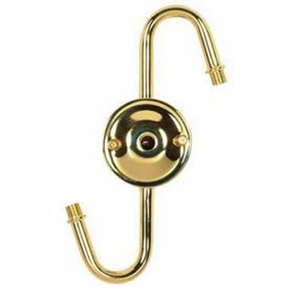 Satco 2 Lite Cluster Brass Plated