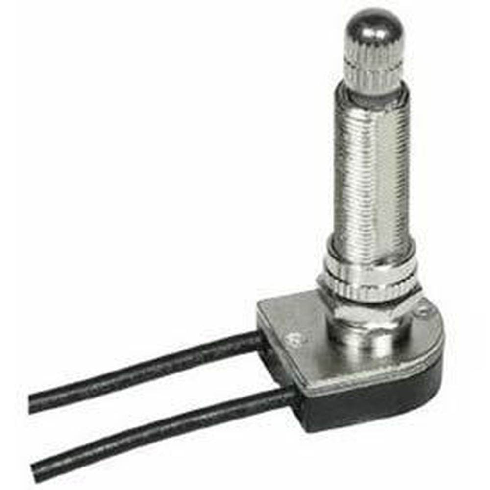 Satco Nickel Finish On/Off Rotary Switch 1-1/2''